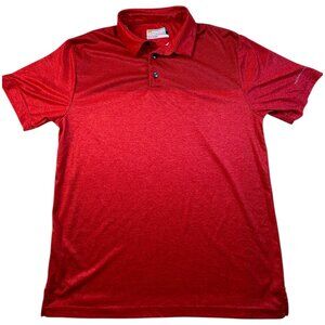 Nicklaus Polo Shirt Mens Medium Red STAYDRI Golf Performance Moisture Wicking